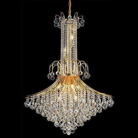 Crystal Chandelier For Foyer Gold - Torino Lighting Design