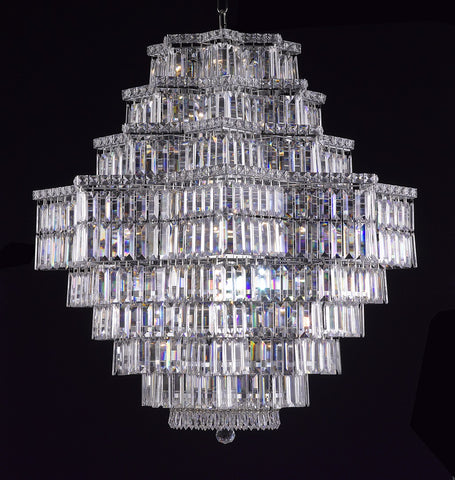 Crystal Chandelier chrome - Torino Lighting Design
